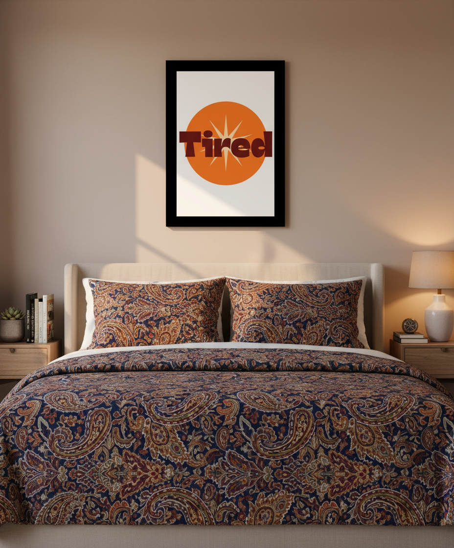 Framed Art Print - Tired