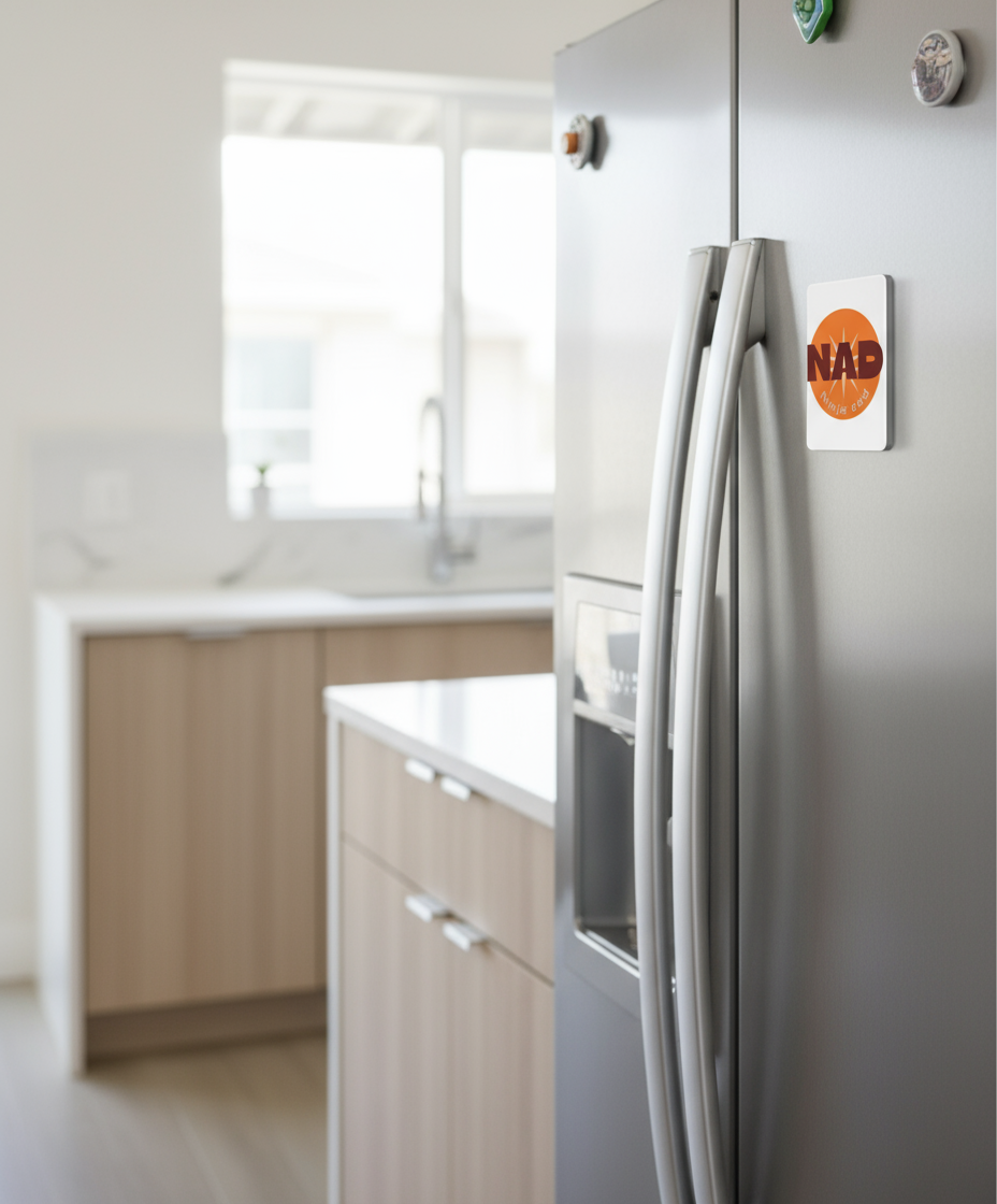 Ceramic Fridge Magnet - Nad Ninja Dad